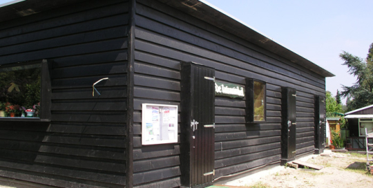 houten gebouw
