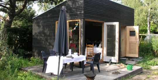 houten tuinhuis